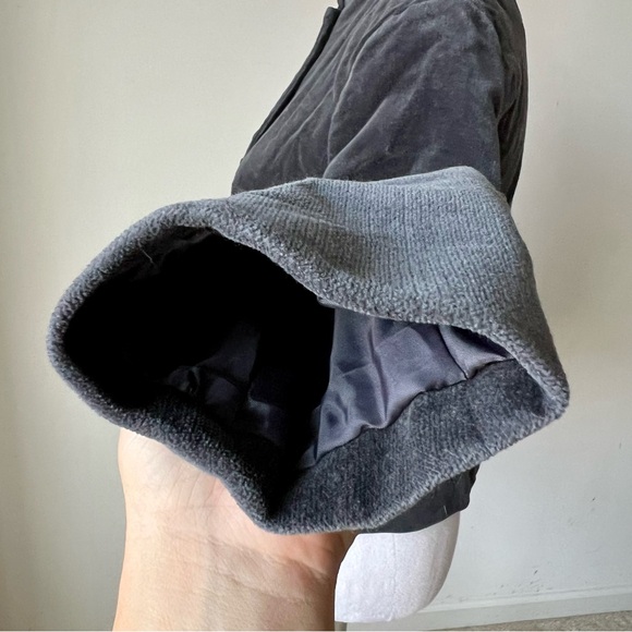 LOFT Petites Gray Velvet Mandarin Collared Blazer—SZ. 4P - Picture 12 of 16